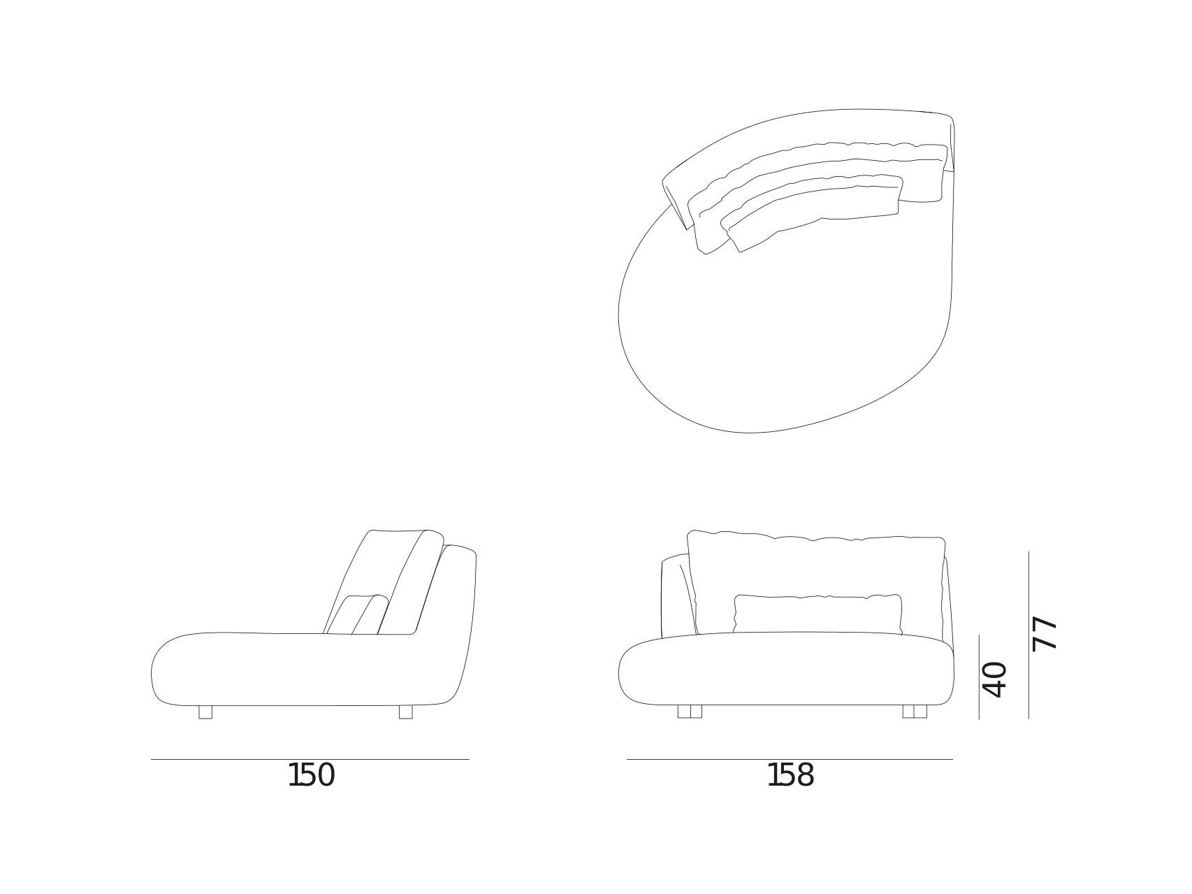 Ткань сад Dormeuse Exteta Moonlight ARCH-00094849 - Вид №15