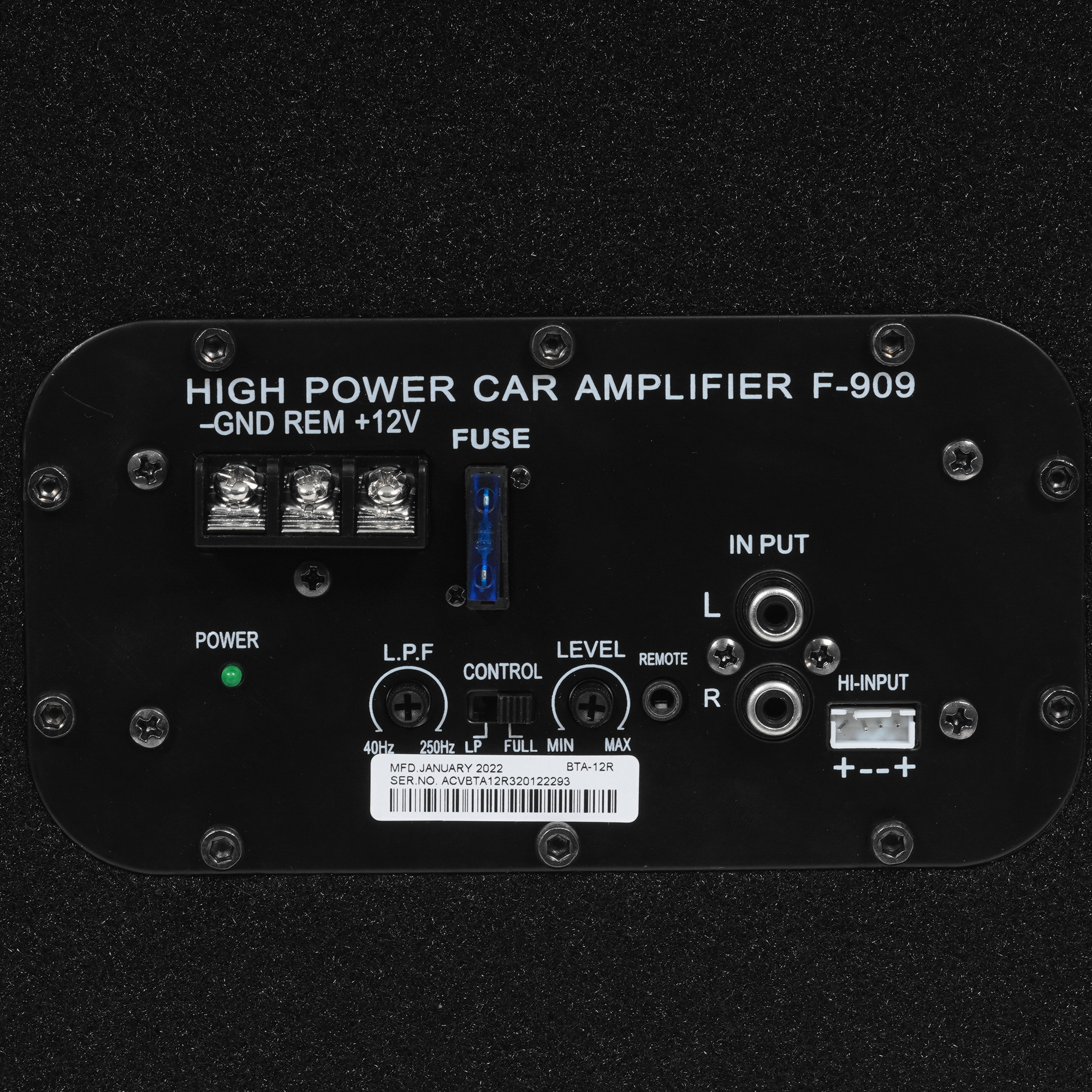 5409455 Автосабвуфер активный ACV BTA-12R STDN-0099837 - Вид №3