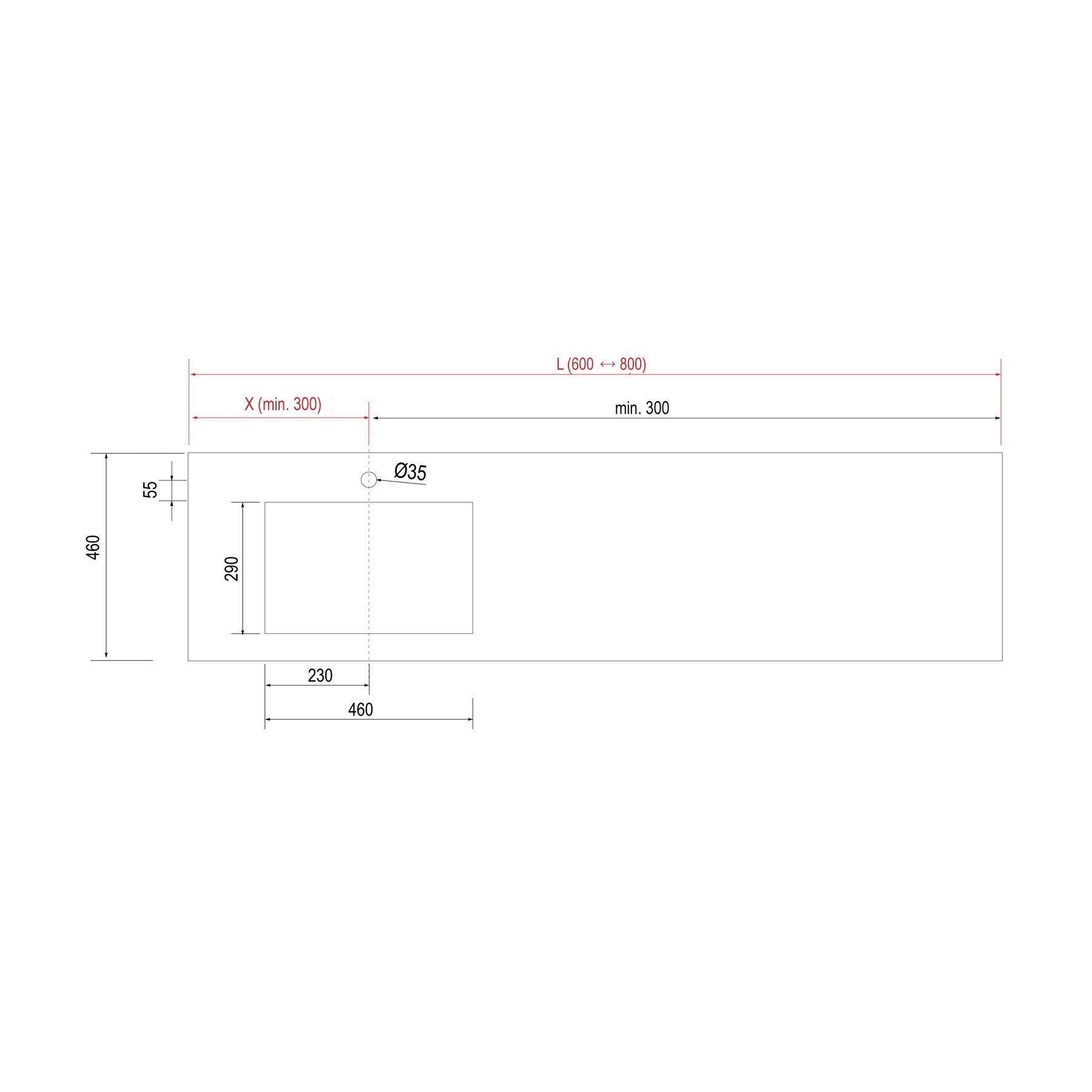25426 SALGAR COMPAKT 46 от 600 до 800 мм с 1 встроенной мойкой БЕЛЫЙ МРАМОР  - Вид №1