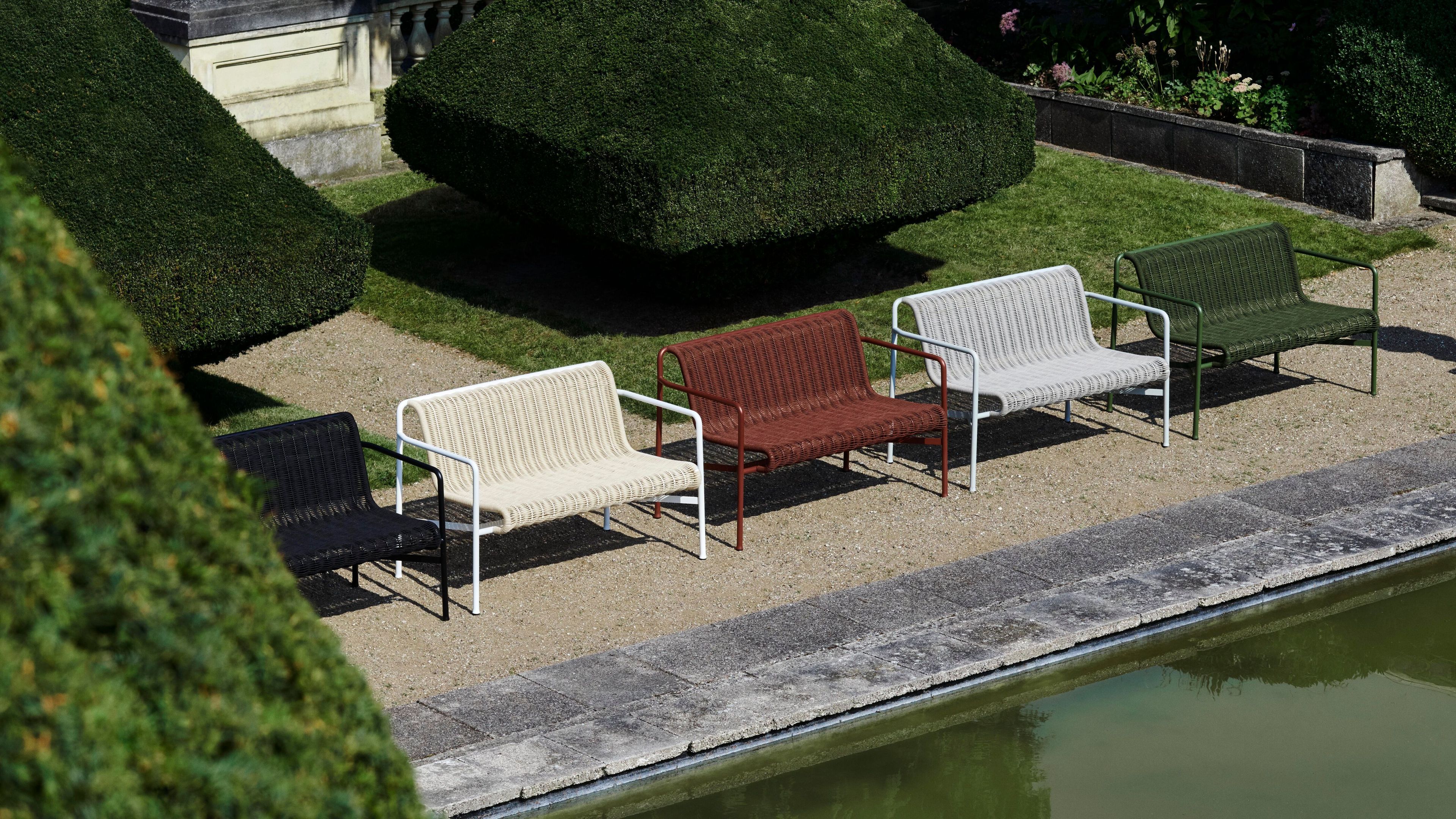 Садовая скамейка со спинкой In Stock Hay ARCH-00120808 - Вид №1