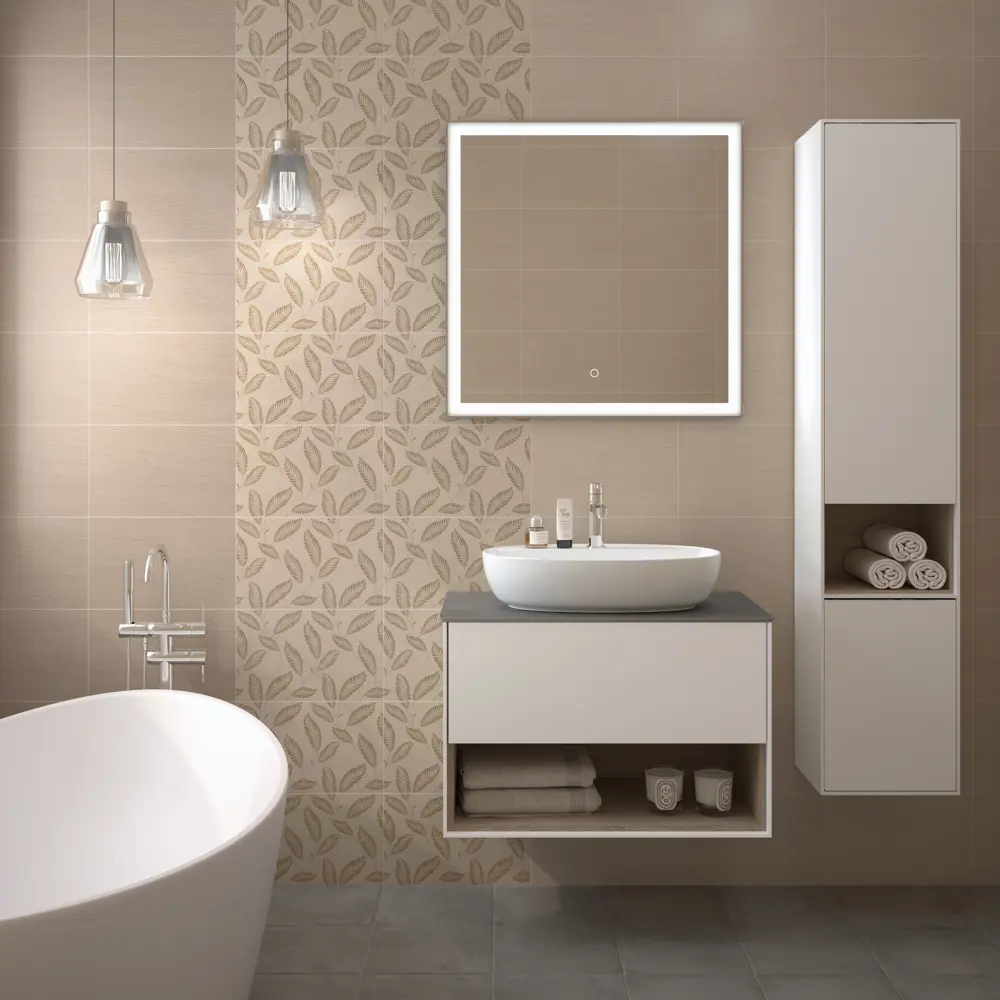 Плитка настенная Kerama Marazzi Авеллино 25x40 см 1.1 м² цвет тёмно-бежевый 83288222 STLM-2022161 Авеллано - Вид №3