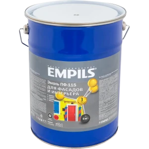 Эмаль ПФ-115 Empils PL 5 кг цвет серый 81962039 STLM-2138218