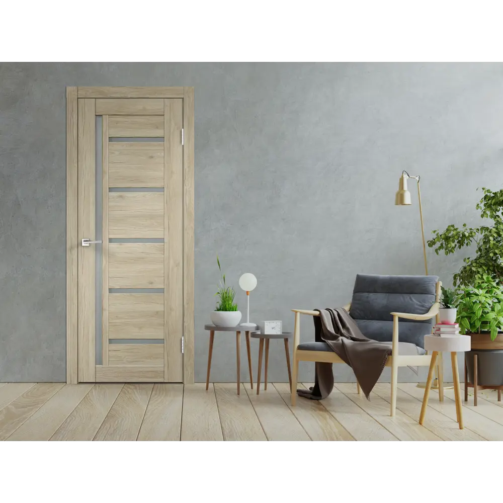 VELLDORIS Межкомнатная дверь Skyline 3 с серым дубом рустик 82656124 STLM-0032925 - Вид №4