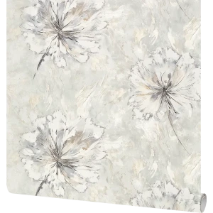 Флизелиновые обои ATELIERO Sonya светло-зеленые с антистатическим покрытием 89369818