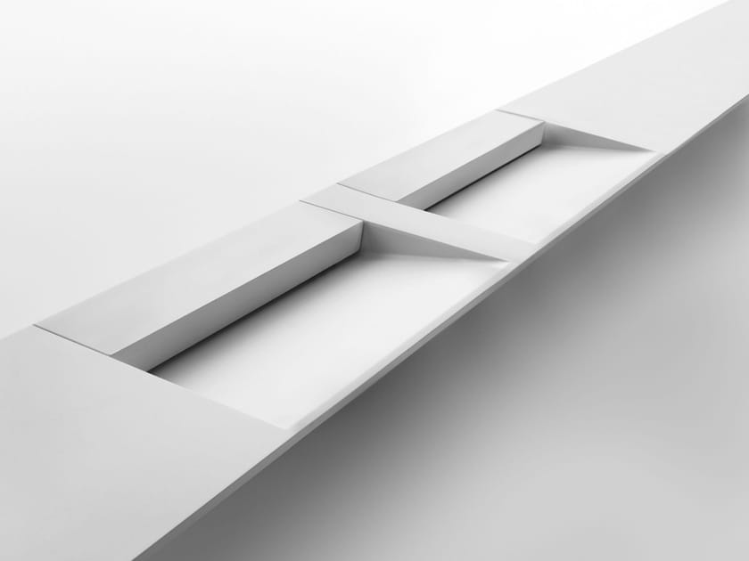 Прямоугольная двойная раковина из Cristalplant® Falper RADIUS 60 ARCH-00004850