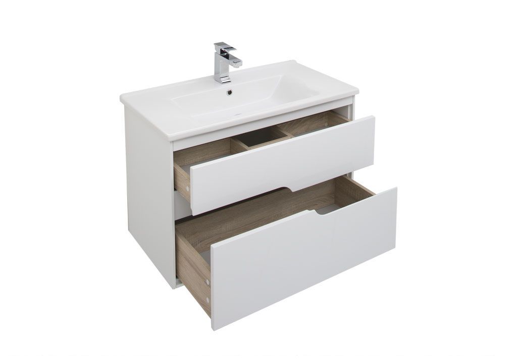 Тумба с раковиной Aquanet Модена 85 белый 0019696500182320 - Вид №3