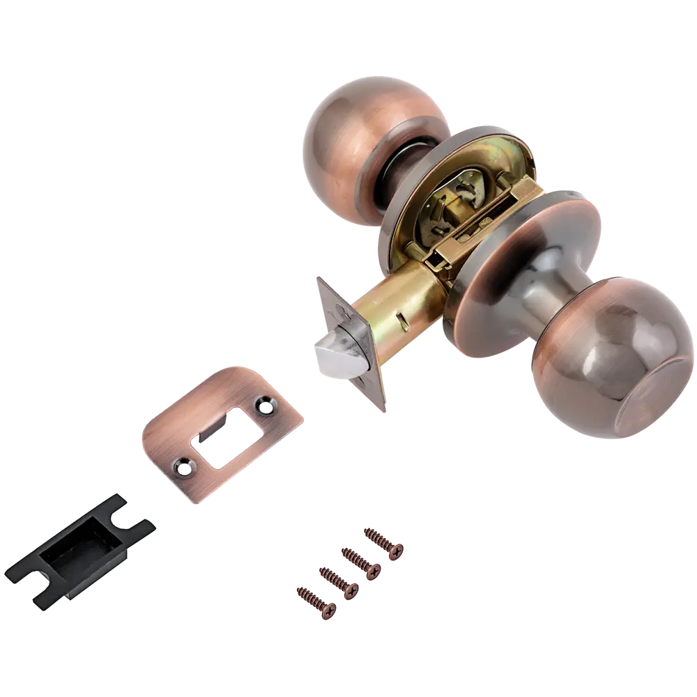 Шаровая ручка-кноб Avers для межкомнатных дверей в медном исполнении 82001629 STLM-0016920 - Вид №1