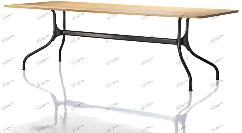 Magis Прямоугольный обеденный стол из алюминия и дерева Milà MILA sun-id-1506313