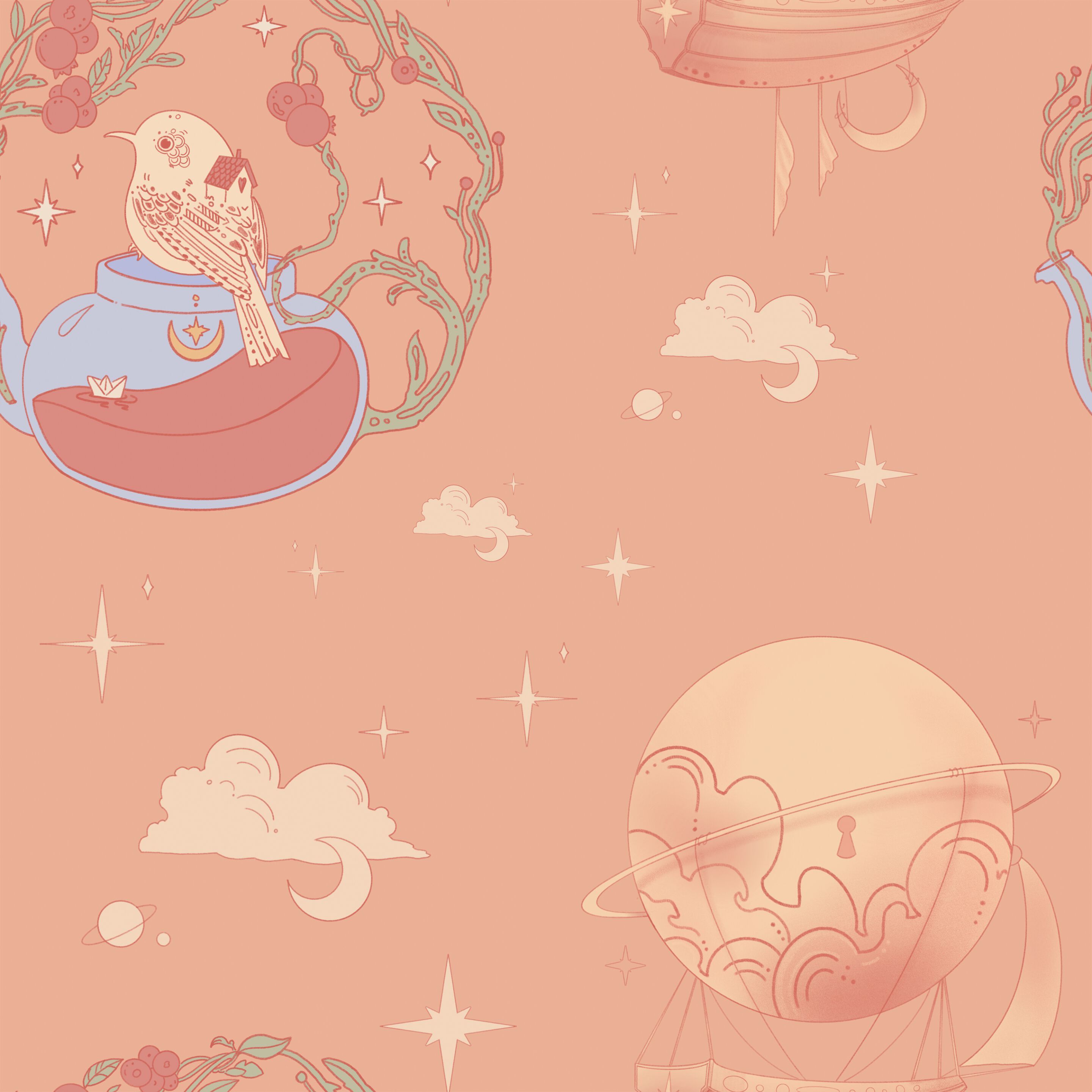 Обои с рисунком для детей Inkiostro Bianco Inkids ARCH-00022940 - Вид №2