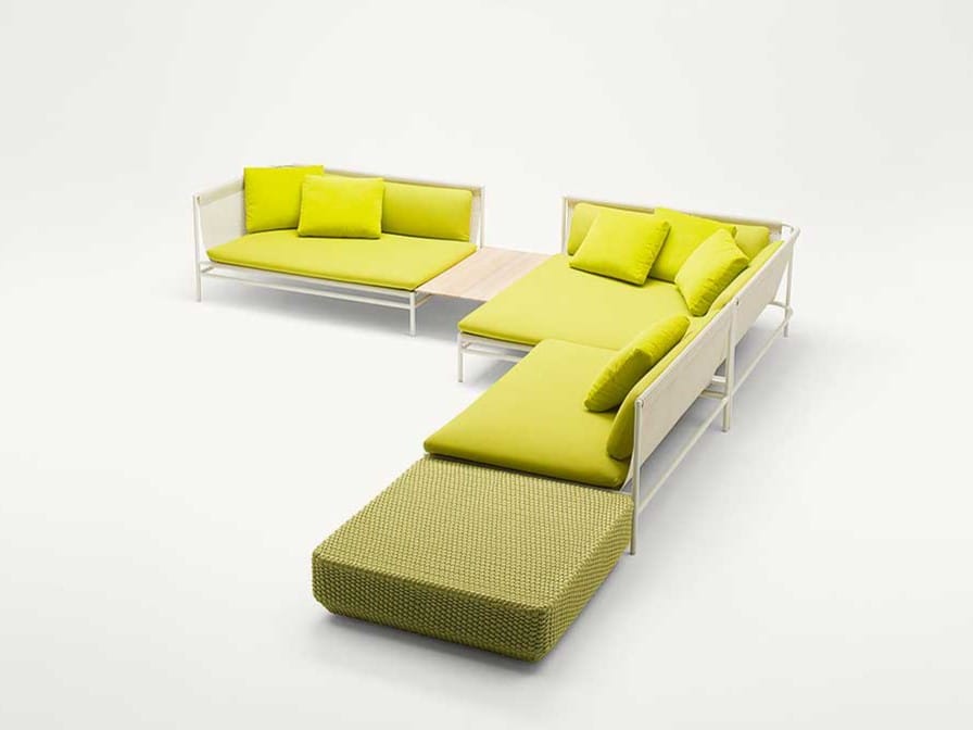 Квадратный садовый пуфик из веревки Paola Lenti Daydream ARCH-00070350 - Вид №1