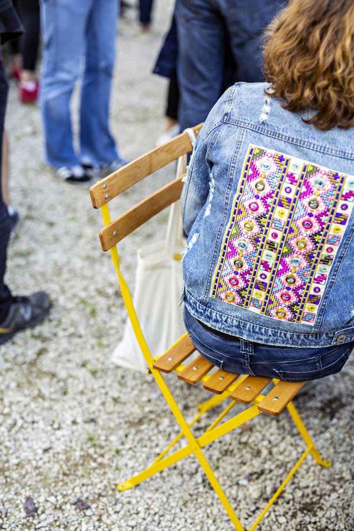 Стальной и деревянный складной садовый стул Fermob Бистро ARCH-00152286 - Вид №4