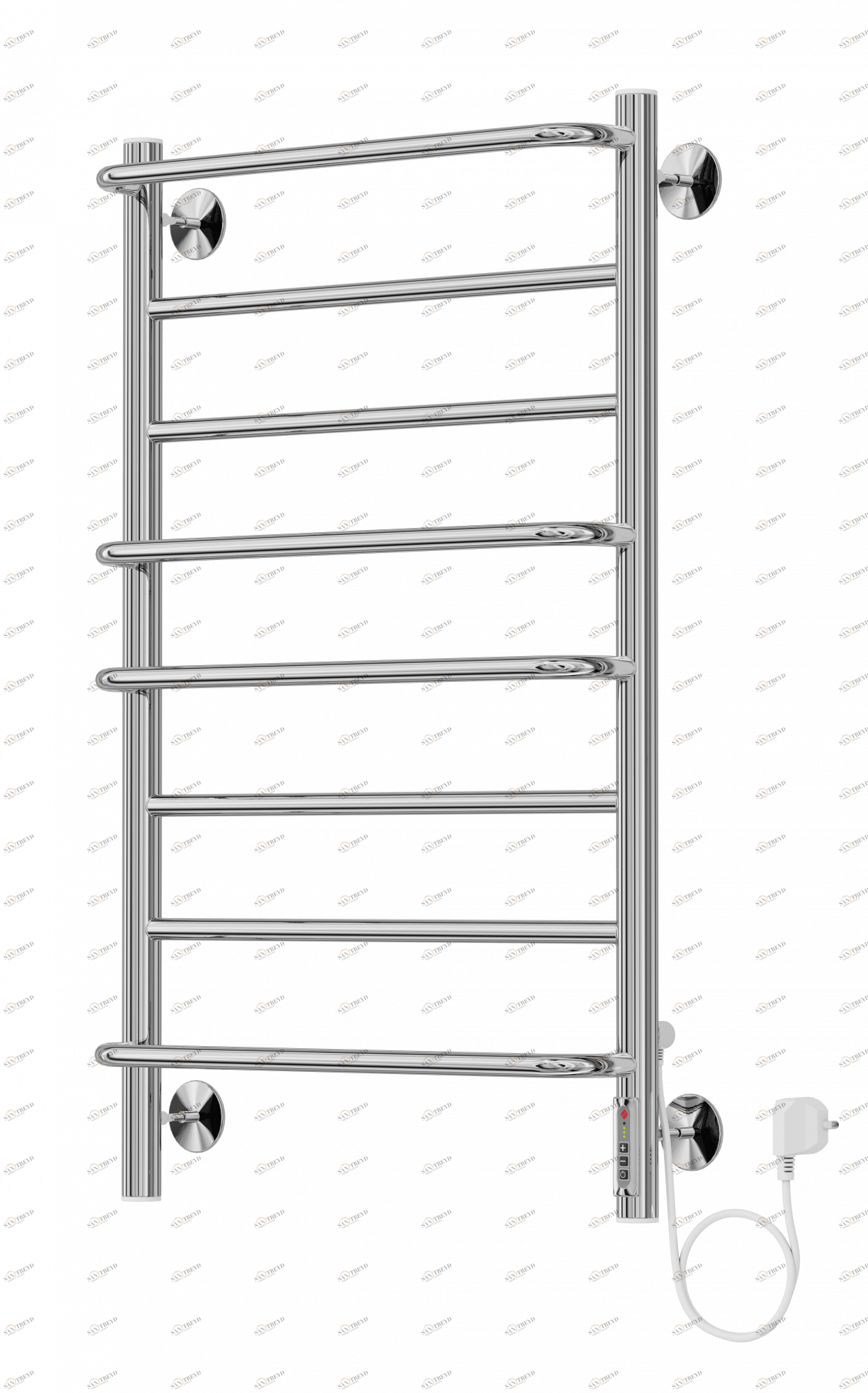 4660059580180 ЭЛЕКТРИКА Евромикс П8 500х850 электро ( new встроен диммер) Полотенцесушитель TERMINUS RAL 9003 матовый 