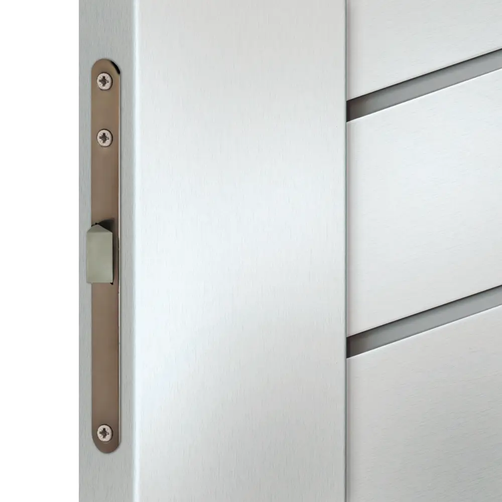 Дверь межкомнатная Linea 6 остекленная HardFlex ламинация цвет платина 70x200 см (с замком и петлями) 88110169 STLM-2022890 VELLDORIS  - Вид №4