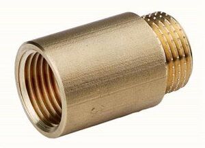 Удлинитель НР-ВР 20х1/2"  латунь TIEMME