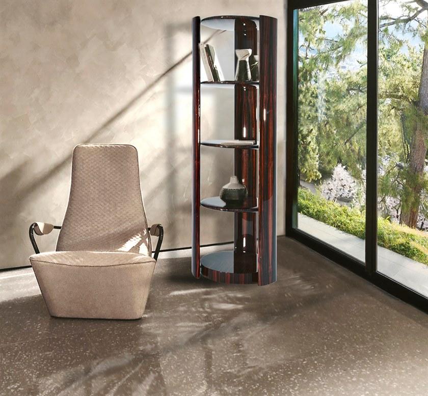 HESSENTIA | Cornelio Cappellini Самонесущий открытый книжный шкаф из черного дерева Eclipse Santreyd sun-id-1385816 - Вид №2