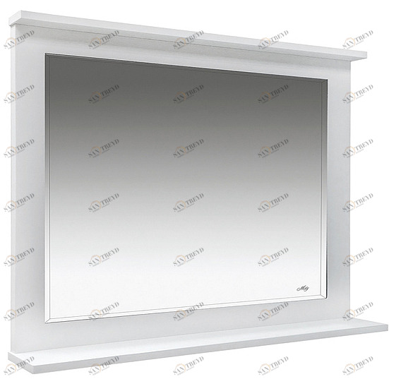 Зеркало Гамма-100 белая эмаль MISTY 2312194