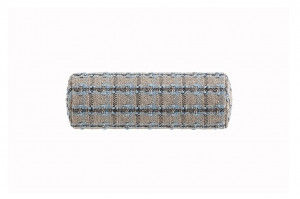 070774 Подушка-ролл GL Checks blue маленькая GAN Garden Layers