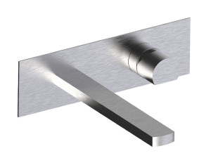 Настенный смеситель для раковины из нержавеющей стали с 2 отверстиями