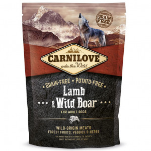 ПР0039858 Корм для собак Carnilove беззерновой, ягненок, дикий кабан сух. 1,5кг Brit