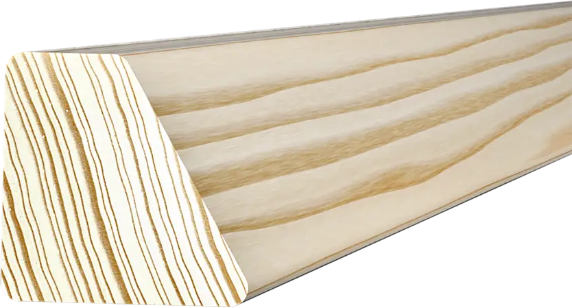 АРЕЛАН Декоративный скошенный брусок из сращенной сосны 40×40×2200 мм 82276353