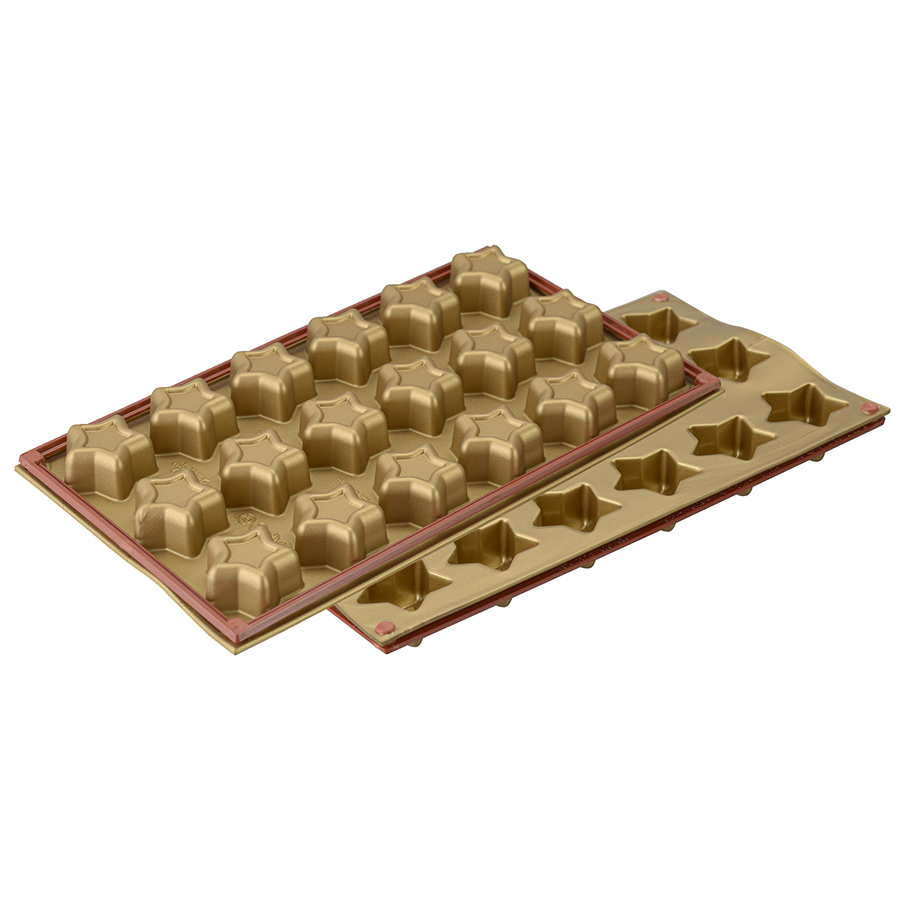 26.182.63.0063 Форма для приготовления пирожных stars силиконовая Silikomart 