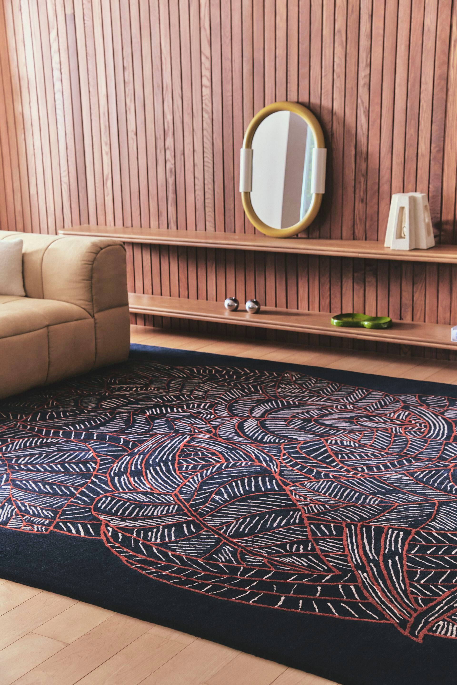 Шерстяной ковер ручной работы Toulemonde Bochart EDEN BLEU ARCH-00139556 - Вид №1