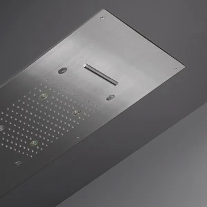 Встраиваемая душем с дождем, туман, водопад струй, LED белого света и силиконовых насадок. Светодиодный блок управления включен в сочетании с переключателем On / Off не входит  AQC30 CEADESIGN