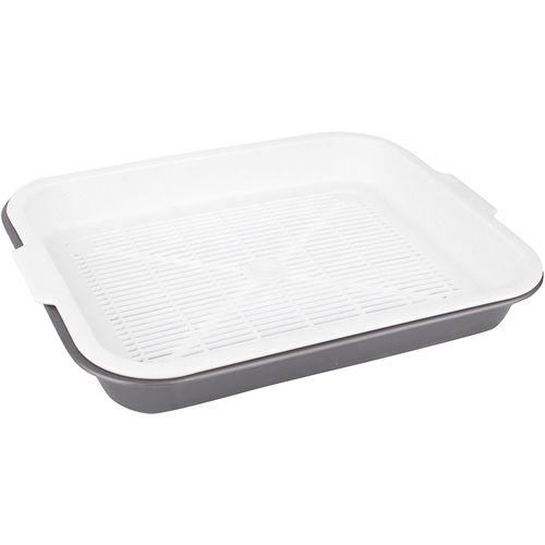 Т00011094 Туалет для котят, щенят малый с сеткой 30.5х25х4см Альфа-Юг 