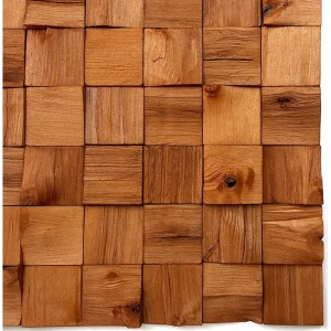 3D мозаика деревянная Arabesco цвет тик 80x80 мм 72 шт. 0.5 м² 85666536 STLM-2052847