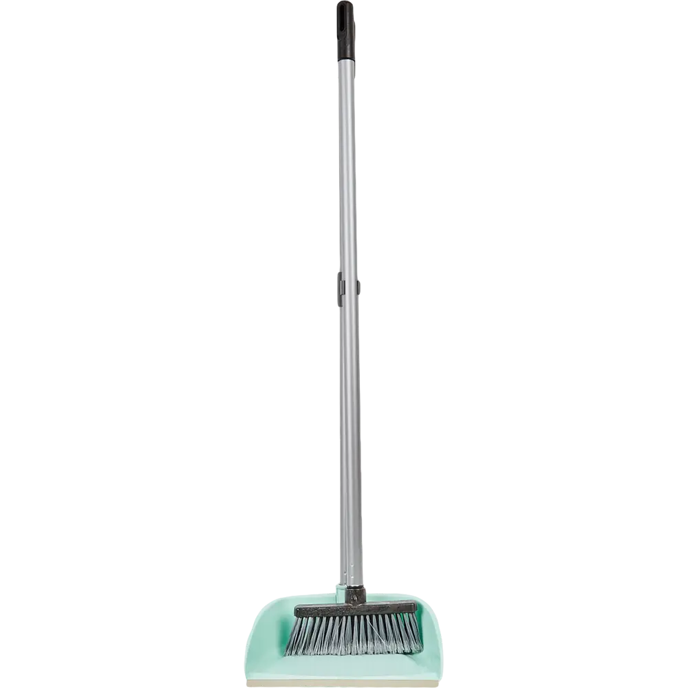 Щетка с совком Inloran Ленивка с ручкой 80 см цвет мятный STLM-2059500 - Вид №4