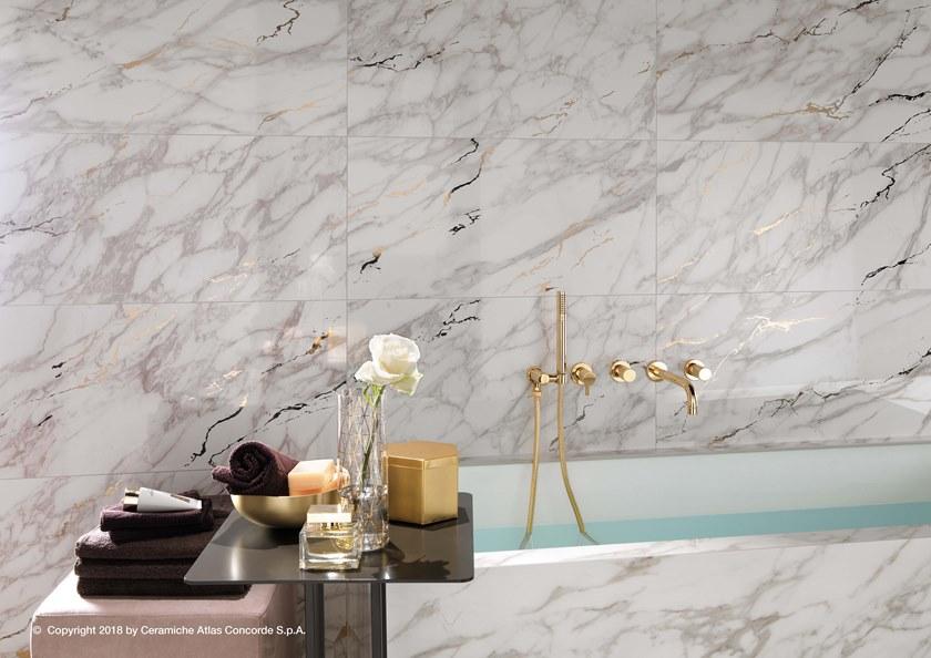 Atlas Concorde Белая плитка для стен с эффектом мрамора Marvel edge sun-id-1389286 - Вид №50