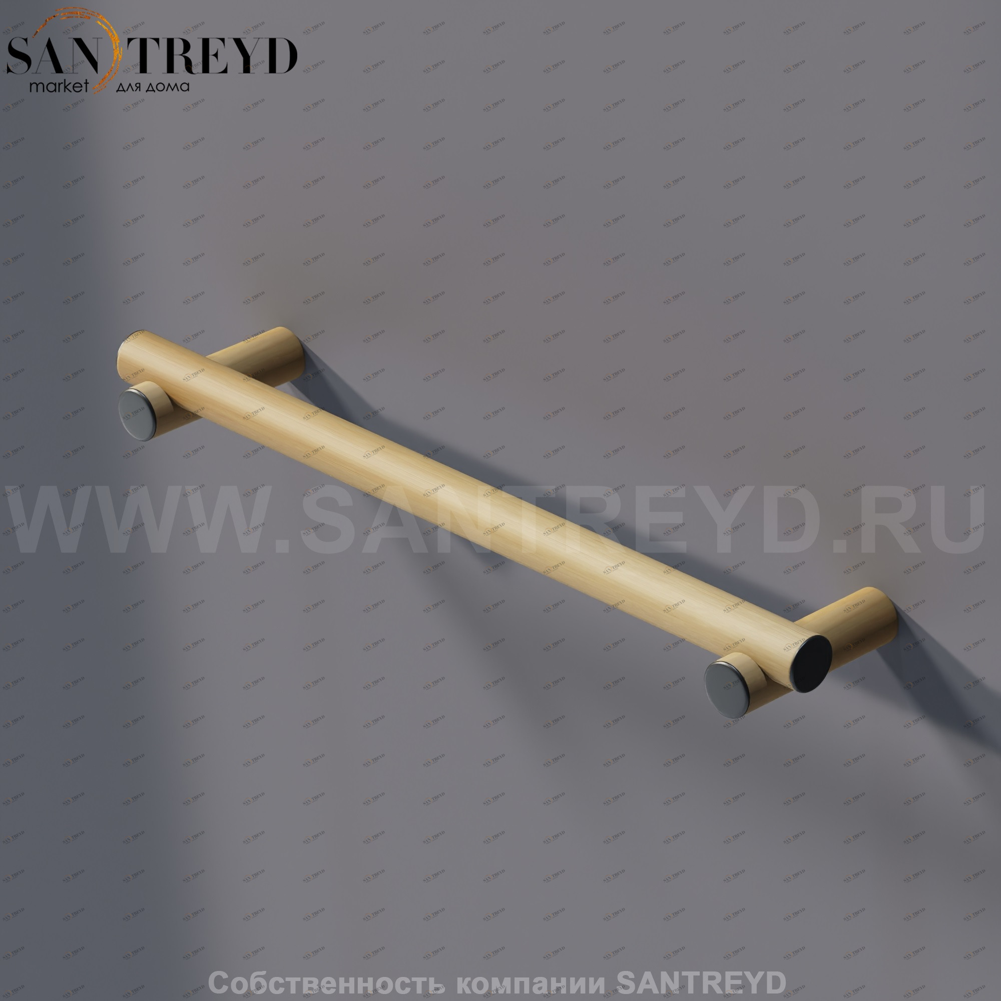 Agape DOT LINE Полотенцедержатель или базовый опорный элемент 50,4 см настенный натуральный дуб ADTL0450.RT ADTL0450RT