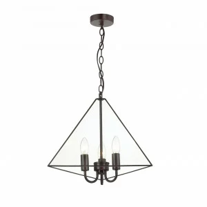 Подвесная люстра Favourite Pyramid 1917-3P FAVOURITE PYRAMID TRANSPARENT 057203 Черный