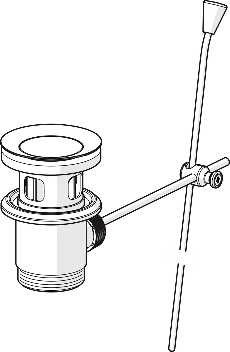 Oras 552051 Рычажный донный клапан 552051  Хром  - Вид №1