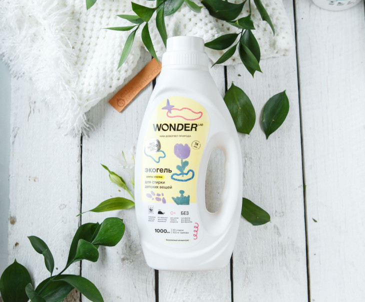 6130 Экогель для стирки детских вещей (цветы хлопка) Вкусляндия 
