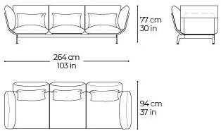 José Martínez Medina Диван из ткани Blacktone sun-id-1385324 - Вид №9