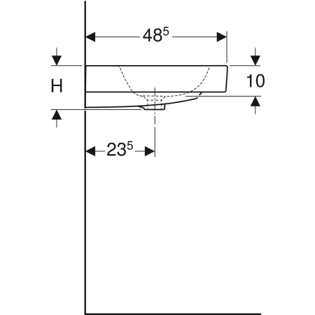 124093000 Раковина Geberit iCon Geberit  - Вид №4