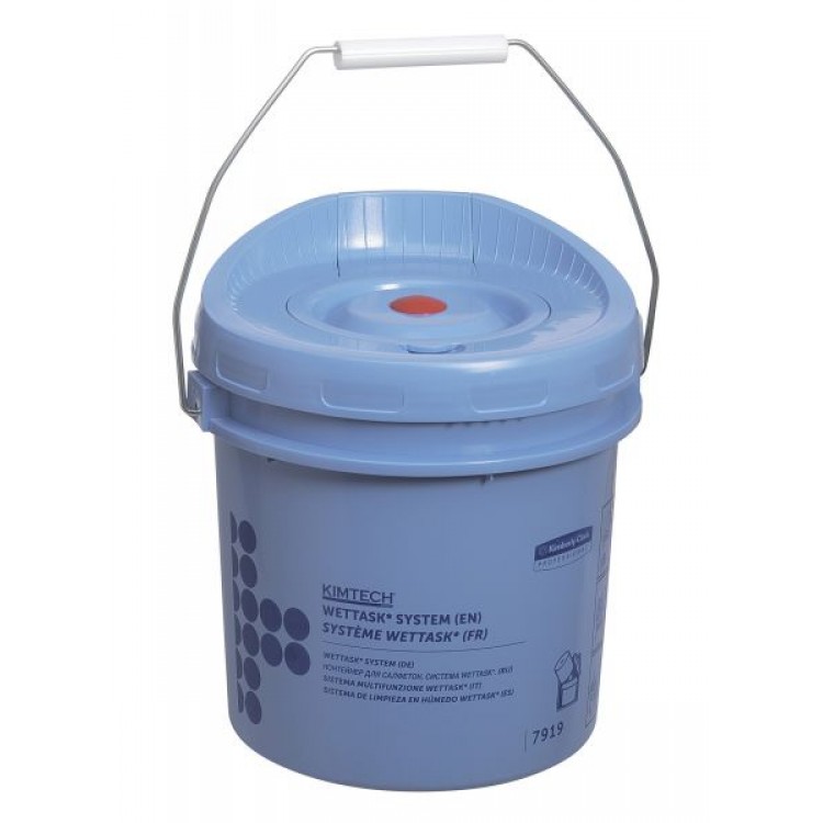 7919 Kimberly Clark Диспенсер-ведро для протирочного материала в рулонах синий Kimberly Clark Professional Kimtech Wettask 7919 синий 