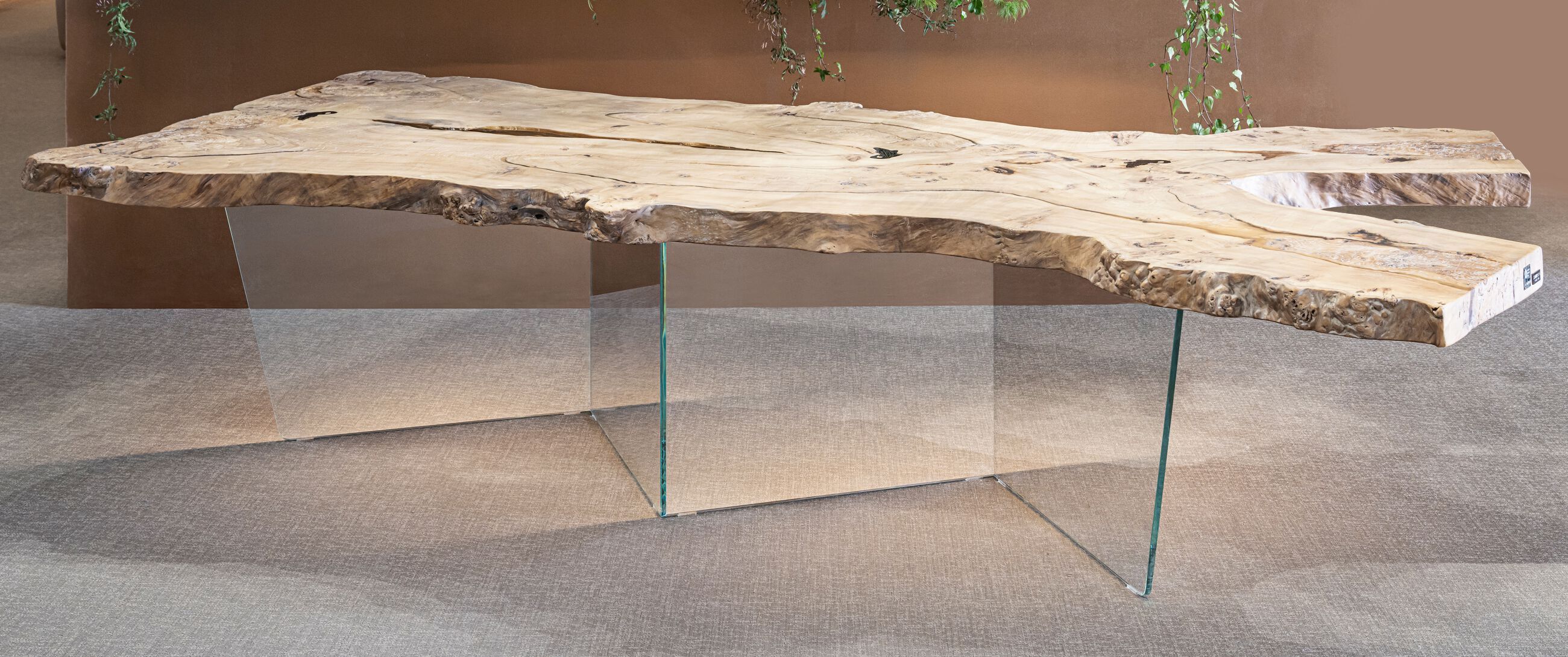 Обеденный стол из дерева и стекла Bizzotto Italia ARCH-00082149 - Вид №1