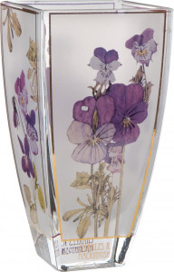 10602067 Goebel Ваза " Анютины Глазки" 16см Макинтош Стекло