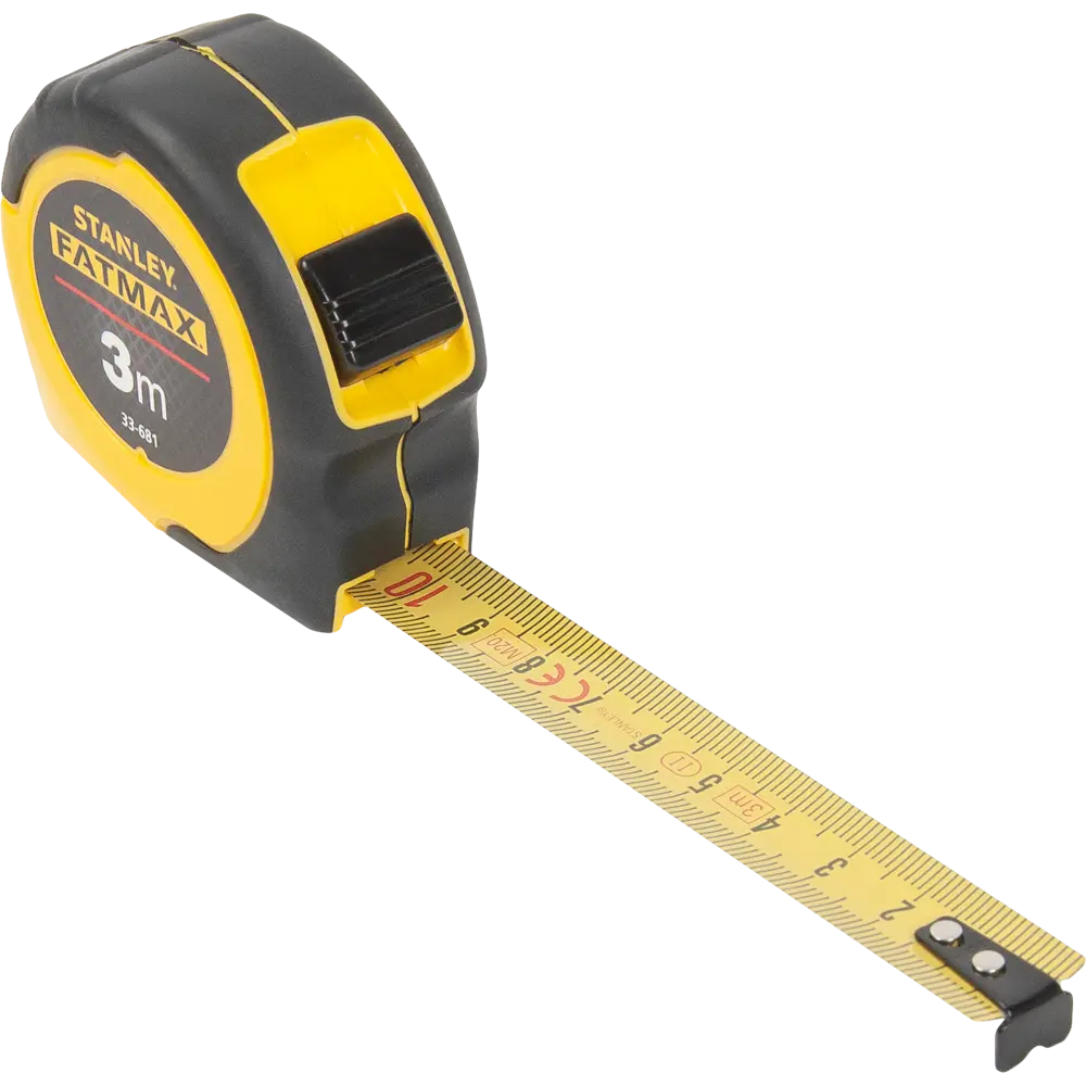 Рулетка Stanley Fatmax двусторонняя шкала 3 м x 16 мм STLM-2137019