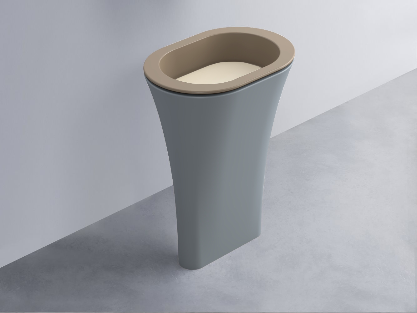 AMLA65-AN+AMPILO-LN+AMCOLO-BR Раковина Amedeo Ovale отдельностоящая cielo Enjoy + Amedeo Ceramica Cielo