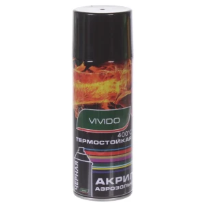 Аэрозоль Vivido термостойкая цвет черный 400с 81965165 STLM-2117149