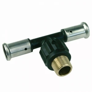 Тройник пресс-Н PVDF HENCO 20х3/4"х20