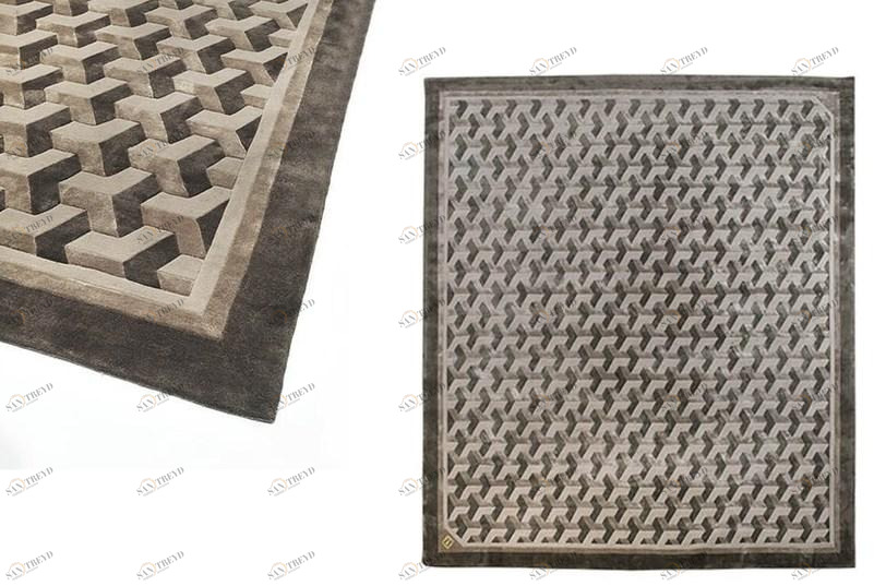 Turri Прямоугольный коврик ручной работы Vogue sun-id-1515093