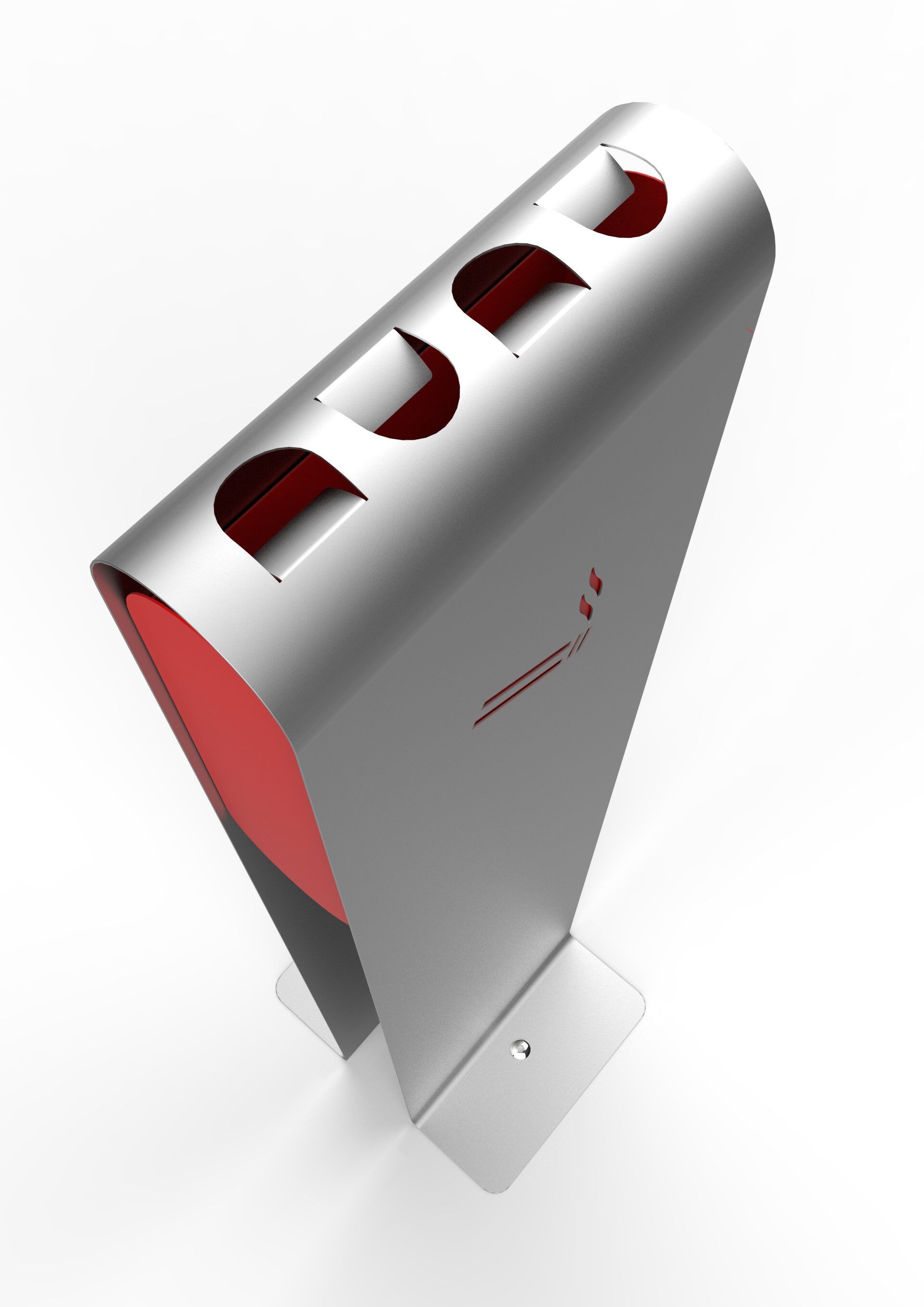 Стальная напольная пепельница для общественных мест CITYSì DALLAS ARCH-00031197 - Вид №7