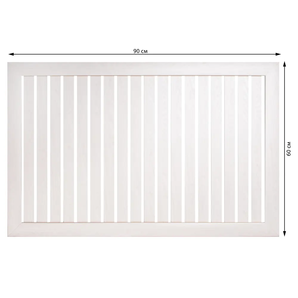 ЛАЙТ Реечный экран для радиатора 90×60 см белый ясень 88909915 STLM-1439986 - Вид №2