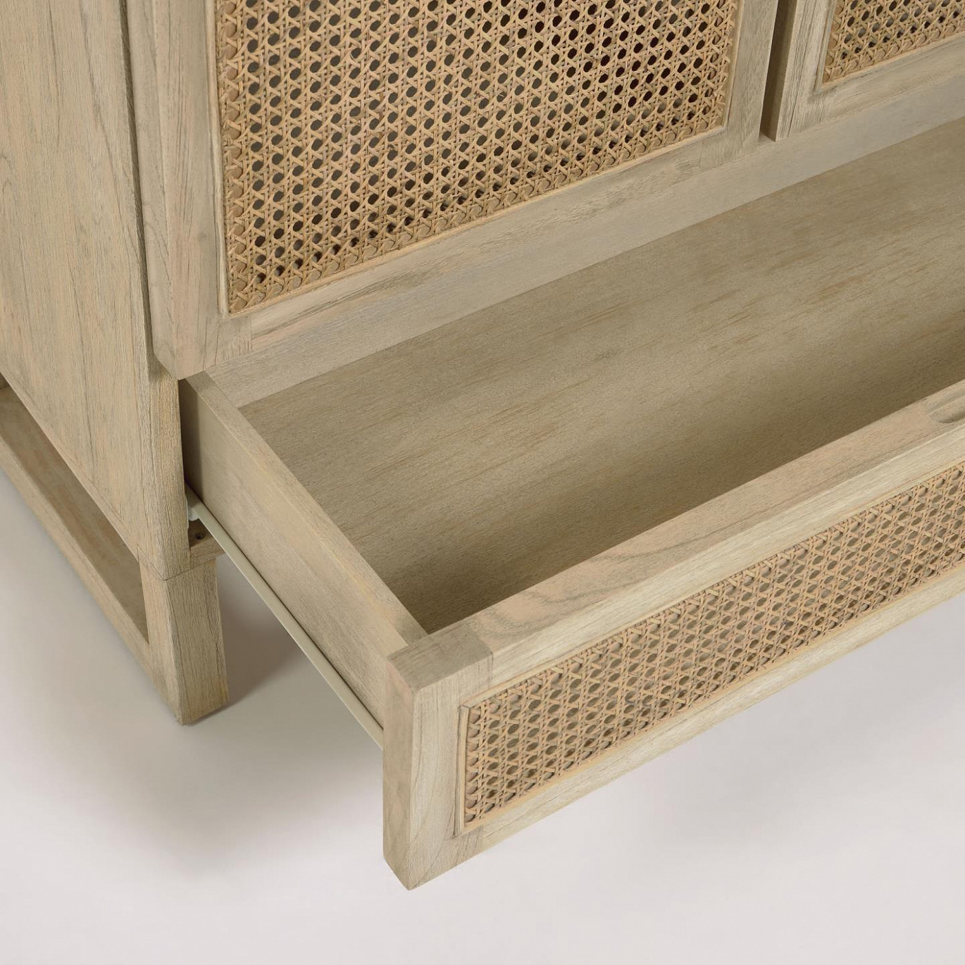 101666 Шкаф из дерева минди и ротанга 90 x 160 cm La Forma Rexit 