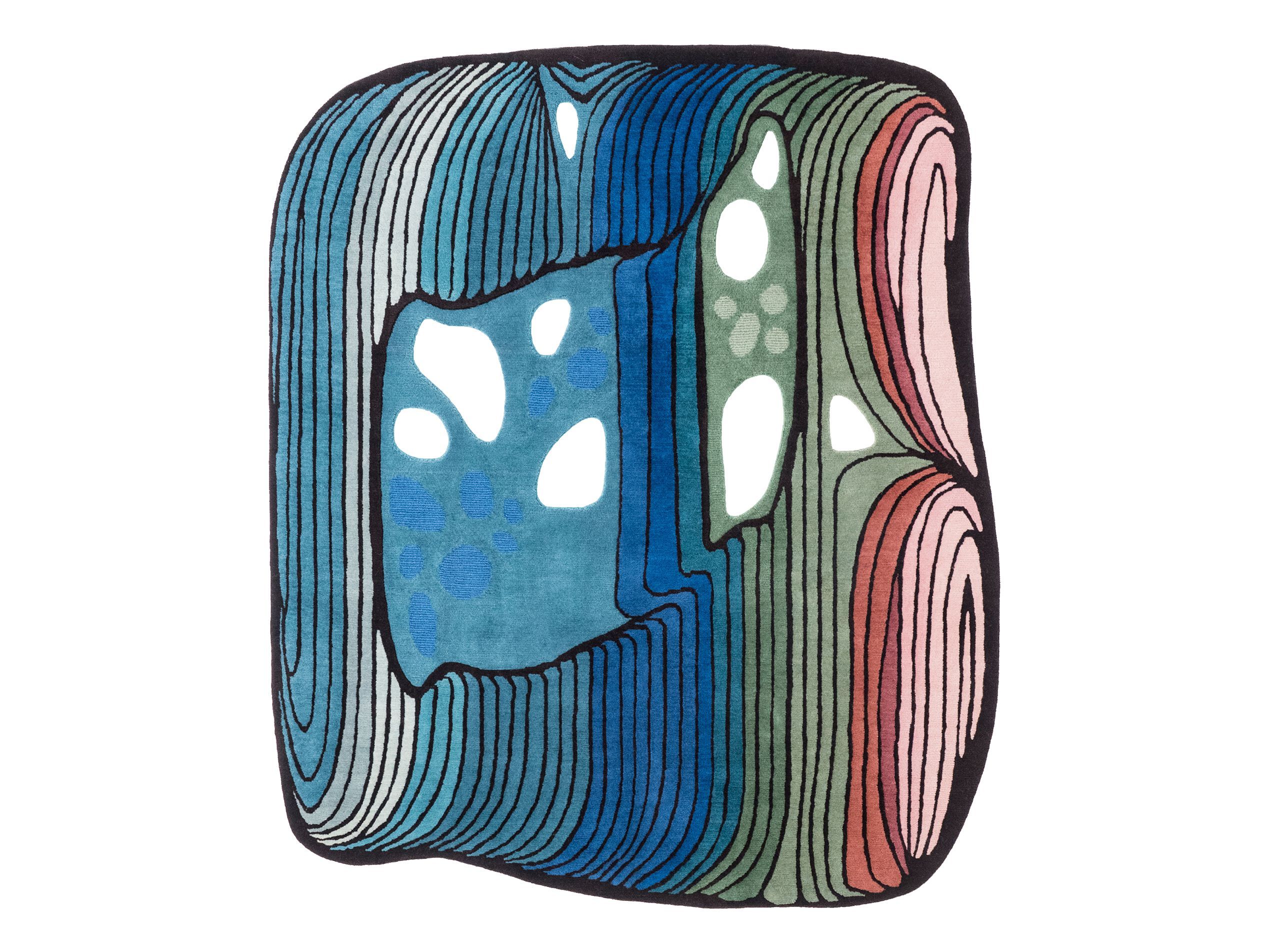 Изогнутый ковер ручной работы Tapis Rouge электрический ARCH-00116026