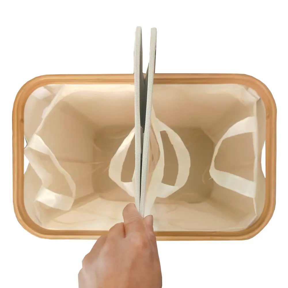 Корзина для белья Сахалин 106 л цвет кремовый Santreyd STLM-2127007 - Вид №2